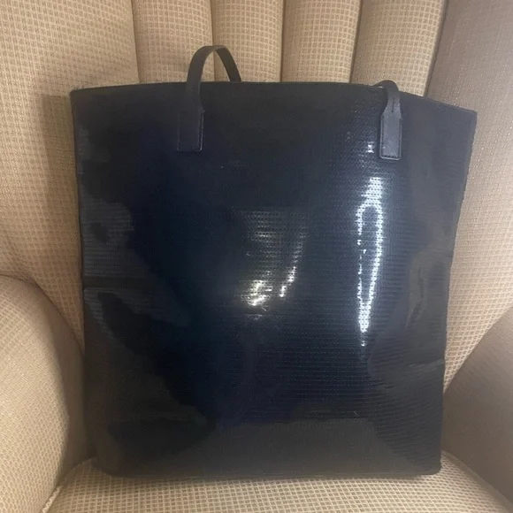 Kate Spade Bon Shopper black sequin tote -Like New - Picture 8 of 11